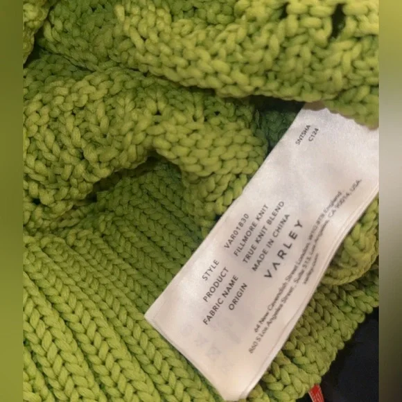 NEW VARLEY filmore knit in limeade Size Medium - Picture 6 of 9